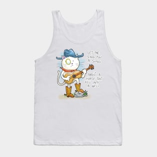 Dapper Cat - Cowboy song Tank Top